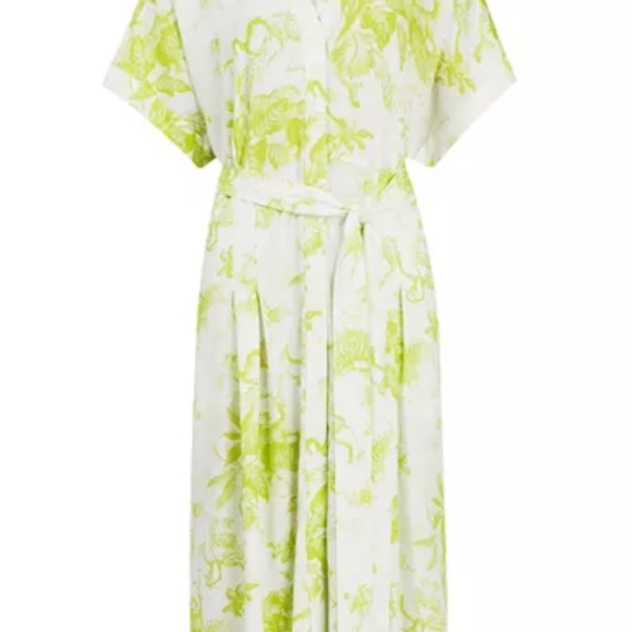 ALLSAINTS Rosin Riyaz Printed Shirt Dress - Picture 2 of 5